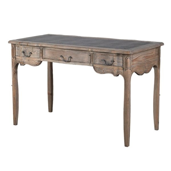 Garda rustic desk in reclaimed pine wood, 124 cm