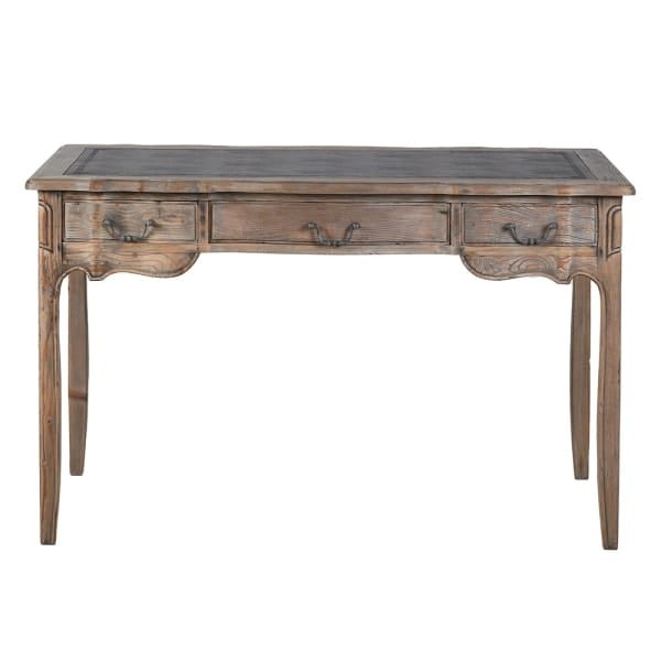 Garda rustic desk in reclaimed pine wood, 124 cm