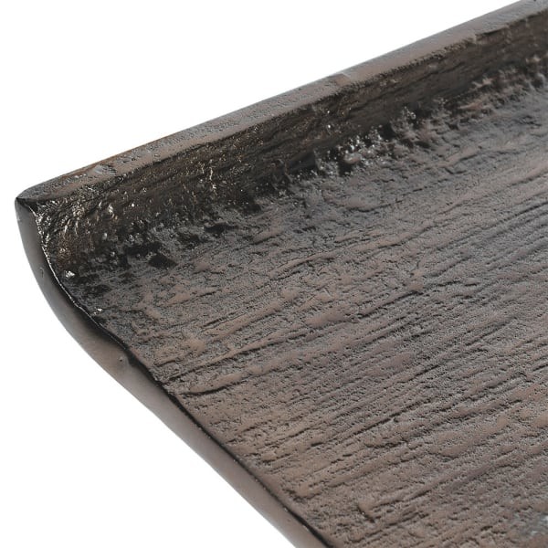 Belrose Metal Console Table 120 cm – Antique Brass Aluminium Finish