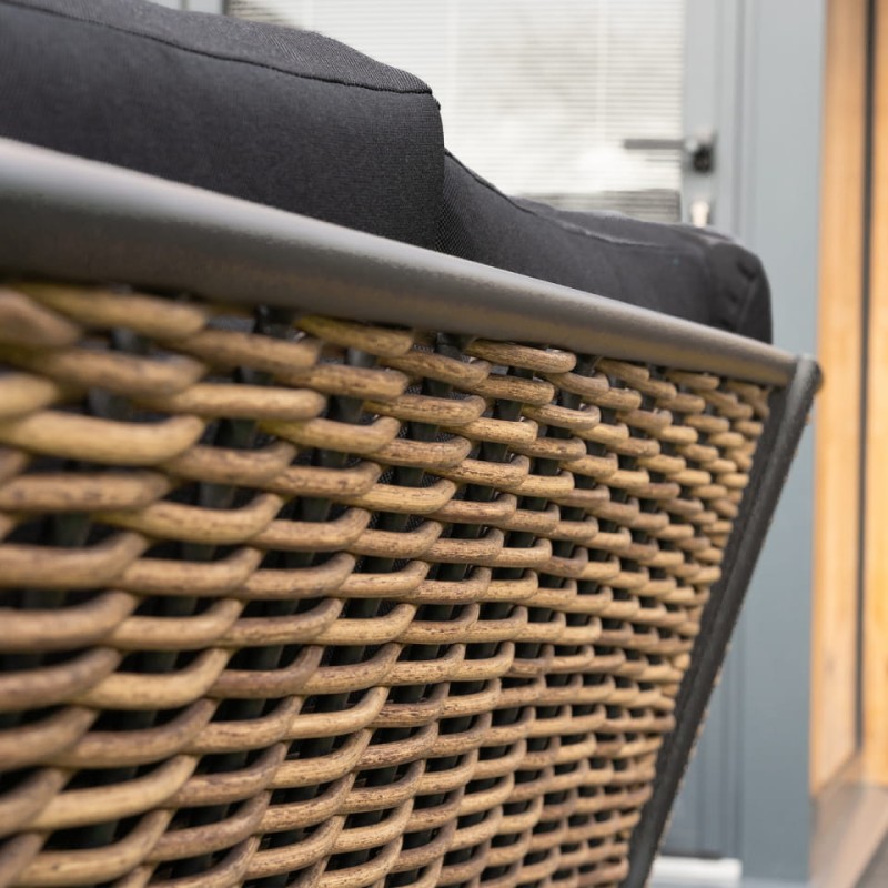 Palomino L-Shaped Garden Furniture Set, 255 cm Corner Sofa and Coffee Table