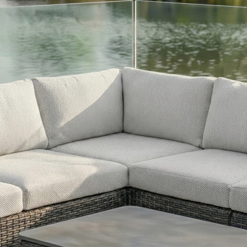 Linton Luxury Garden Lounge Set – 275 cm Corner Sofa with Coffee Table