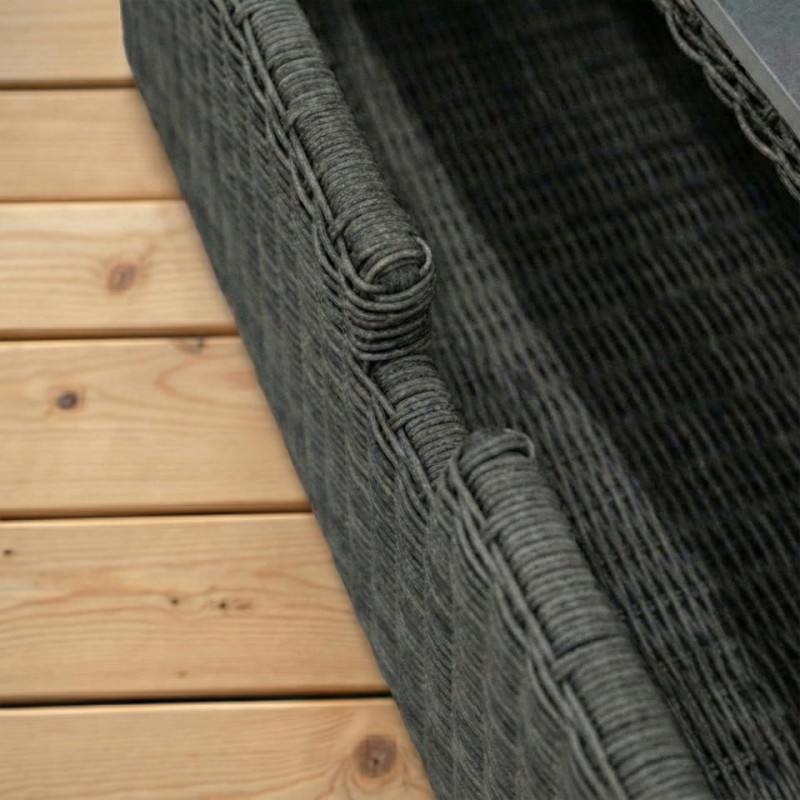 Linton Luxury Garden Lounge Set – 275 cm Corner Sofa with Coffee Table