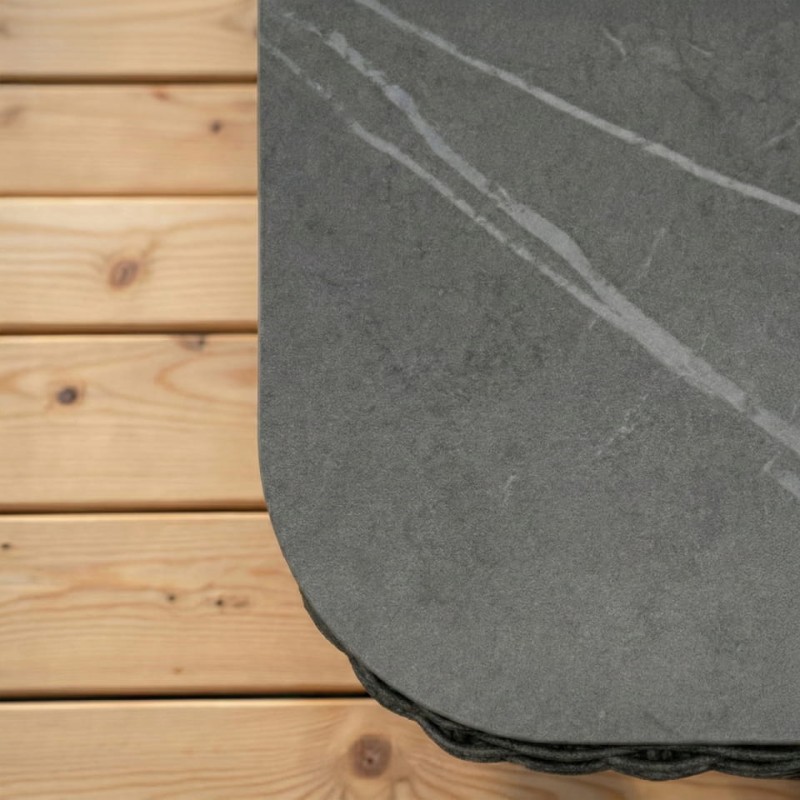 Linton Luxury Garden Lounge Set – 275 cm Corner Sofa with Coffee Table