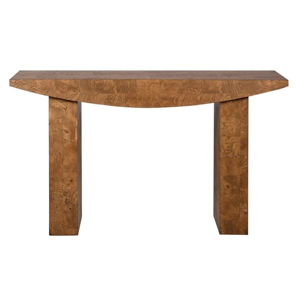 Lincoln Burl Console Table 145 cm – Brown Burl Wood Veneer