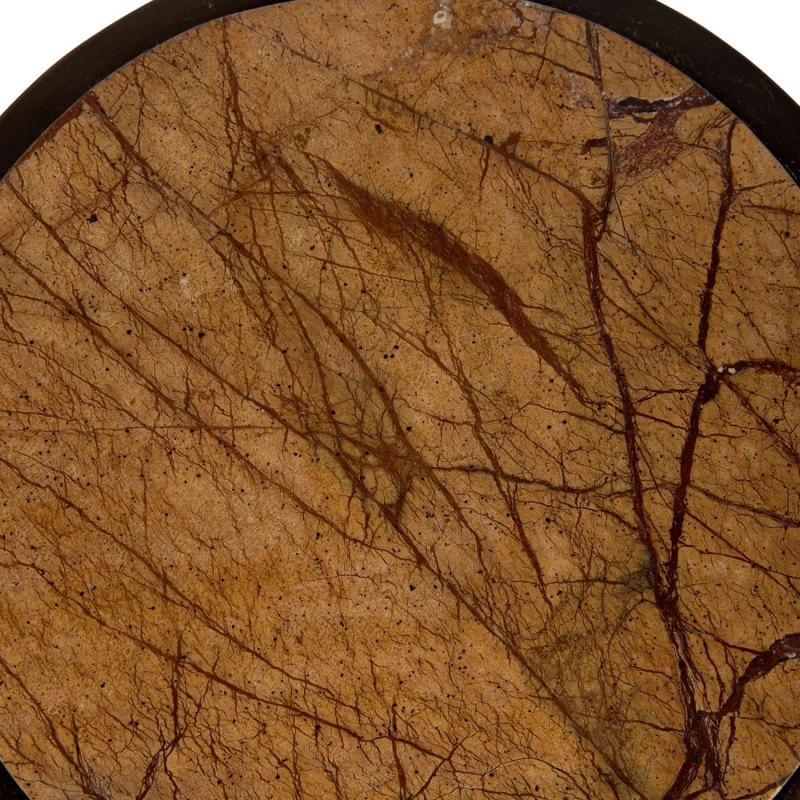 Belgrave Forest Marble Side Table 59 cm – Light Brown Marble