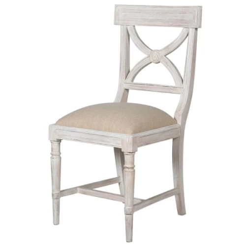Delighted Dining Chair – 97 cm, Wooden Frame with Linen Seat