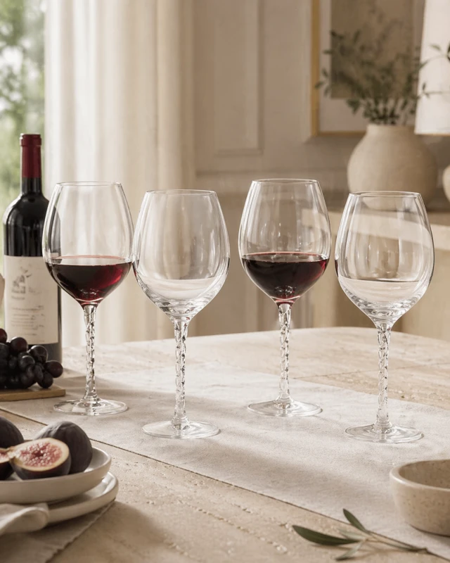 Linton Tall-Stem Red Wine Glasses – Set of Eight