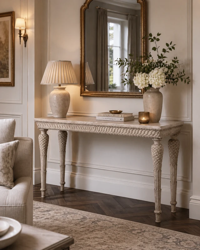 Imperium Light 120 cm Solid Acacia Console Table