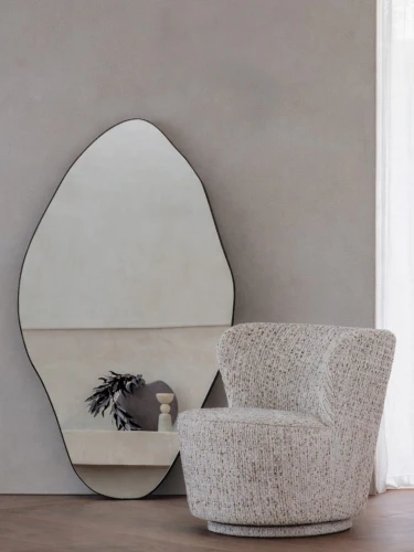 Organic Oval Wall Mirror with Irregular Bronze Metal Frame – 152 cm