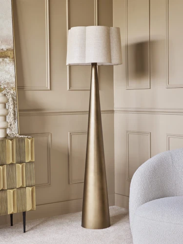 Belgrave Gold Floor Lamp 172 cm – Gold Standing Lamp