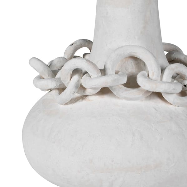 Ivory Chain Porcelain Vase for Dried Flowers 45 cm