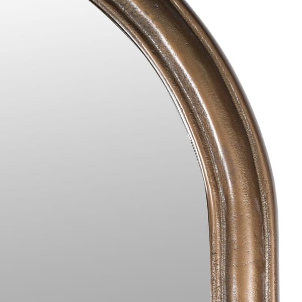 Palazzo Arch Mirror 220 cm with brass-toned metal frame