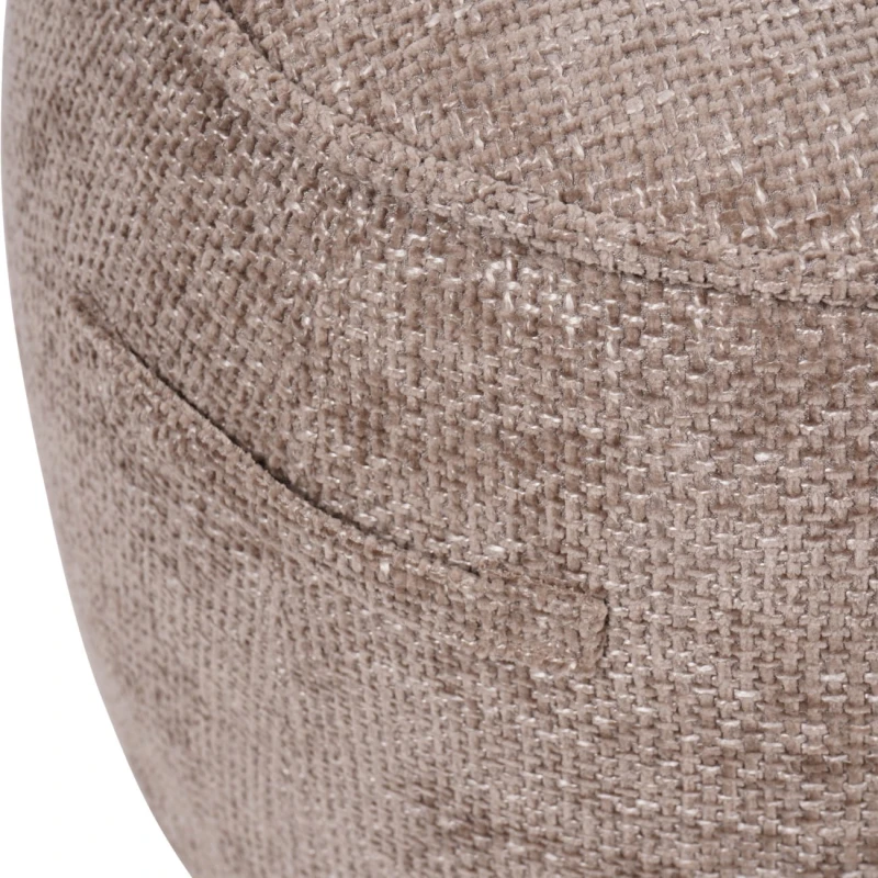 Ennismore 50 cm Light Brown Chenille Pouffe Footstool