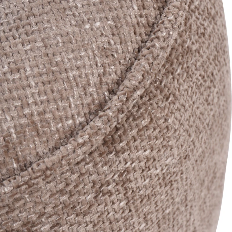 Ennismore 50 cm Light Brown Chenille Pouffe Footstool