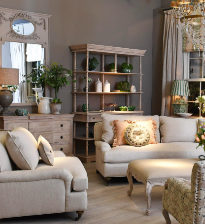 Light Linen Love Sofa - 210cm, Three Seater Sofa with Wheels
