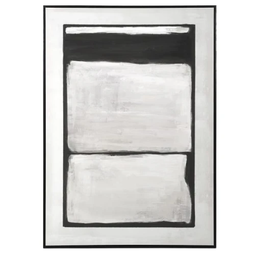 Greys Abstract Canvas Wall Art 140 x 100 cm – Light Neutral Artwork