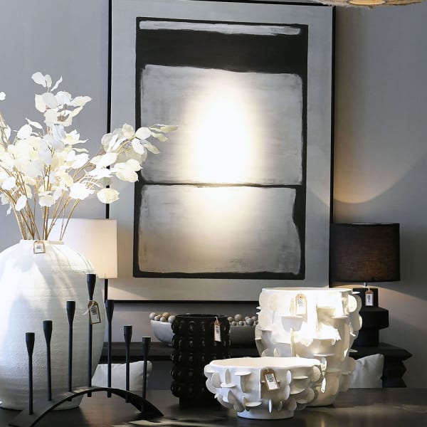 Greys abstract canvas wall art 140 x 100 cm in light neutral tones