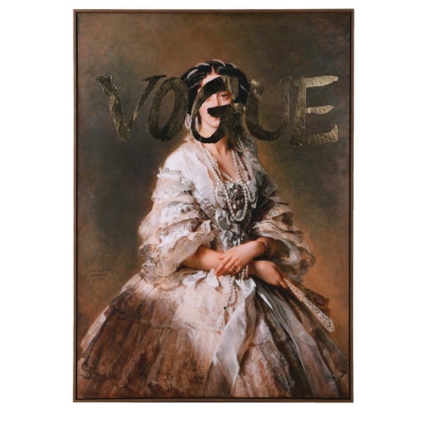 Vogue Lady Canvas Wall Art 140 x 100 cm – Glamorous Female Portrait Artwork
