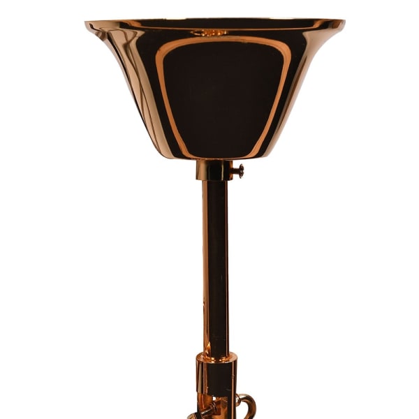 Belgrave Grand 95 cm glass chandelier with gold details and textured glass leaves