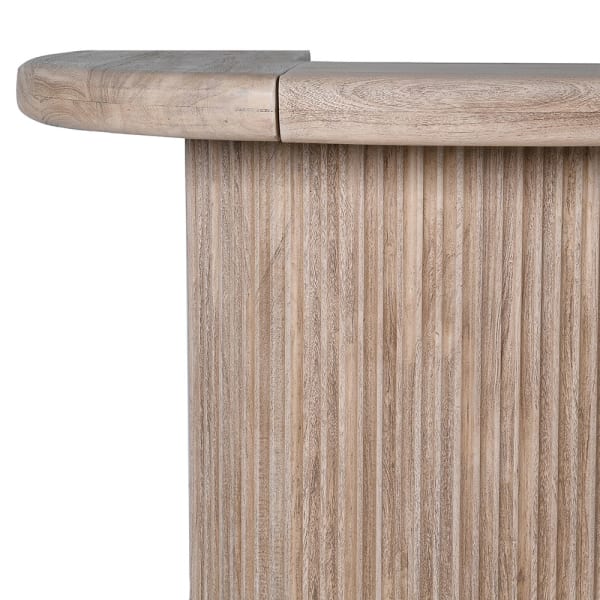 Acacia freestanding wooden home bar 208cm
