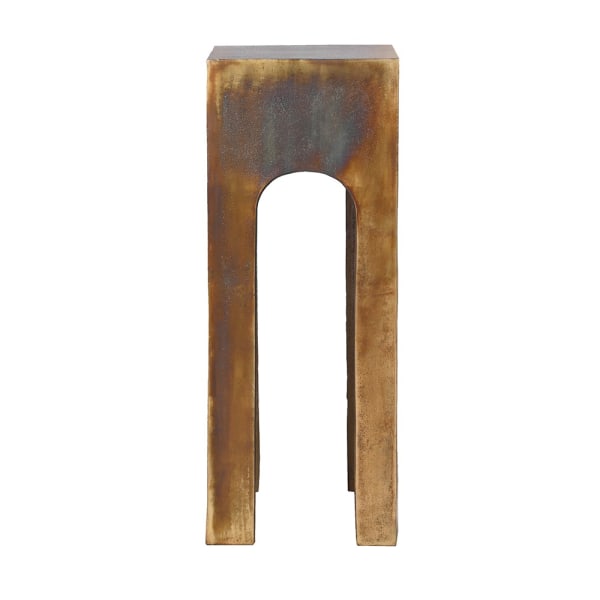 Salvador Gold decorative aluminium pedestal stand 81 cm high