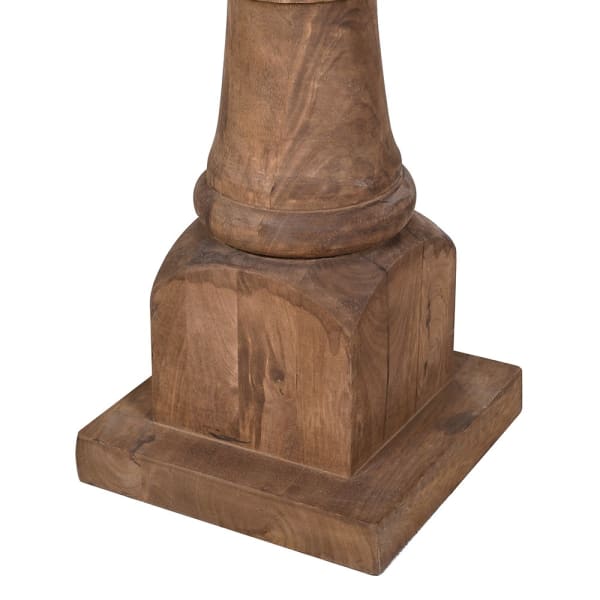 Wooden Sloane large mango wood floor lamp measuring 158 cm high
