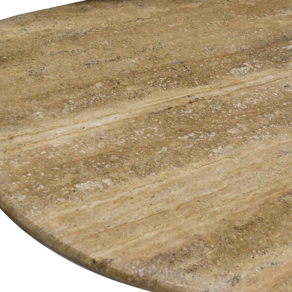 Luxury travertine dining table for an elegant modern dining room