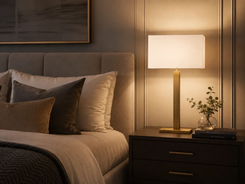 Brook 68 cm table lamp with gold iron base