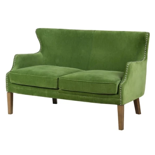 Pistachio 132 cm Cotton Sofa with Stud Detailing