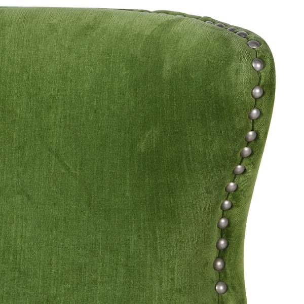 Pistachio 132 cm cotton sofa with stud detailing