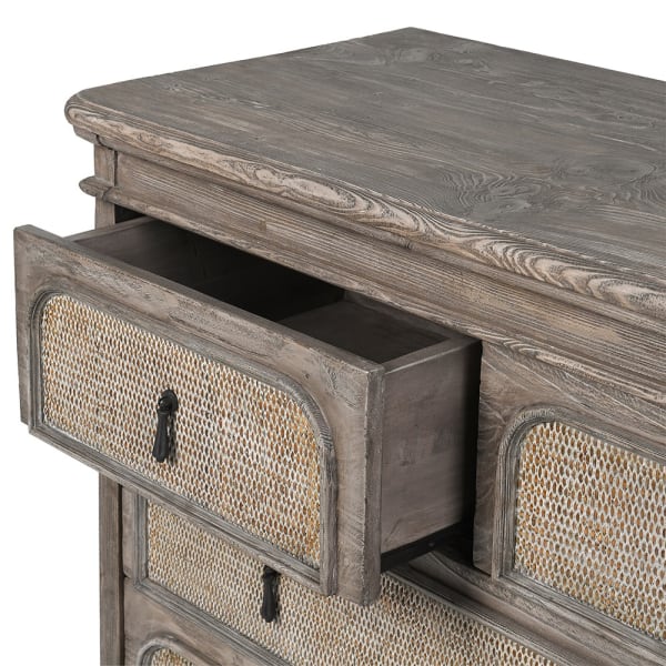 Ayrton rattan chest of drawers 115 cm