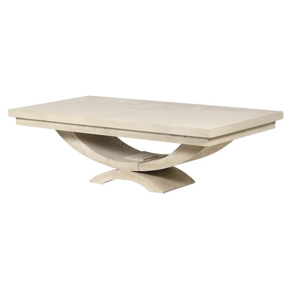 Romano outdoor coffee table in natural stone effect polyresin