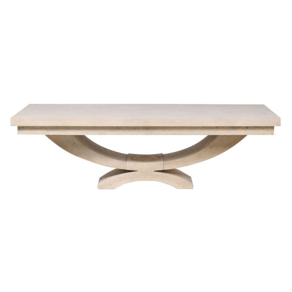 Romano beige outdoor coffee table for patio terrace and garden lounge