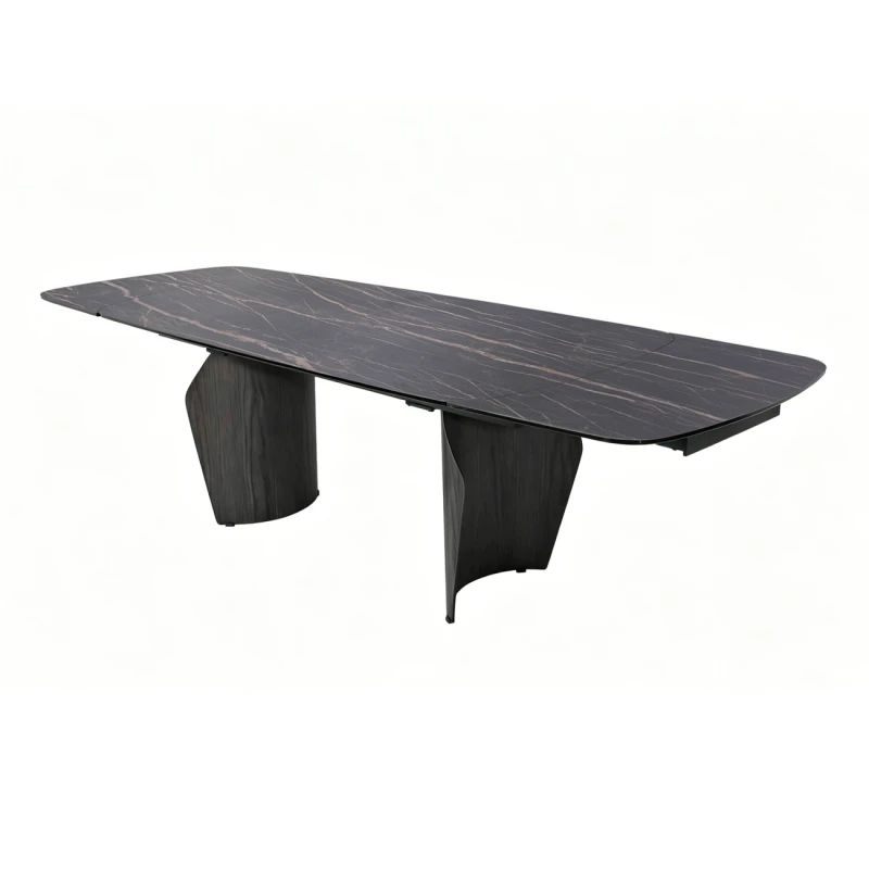 Finsbury extending ceramic dining table fully extended to 270cm