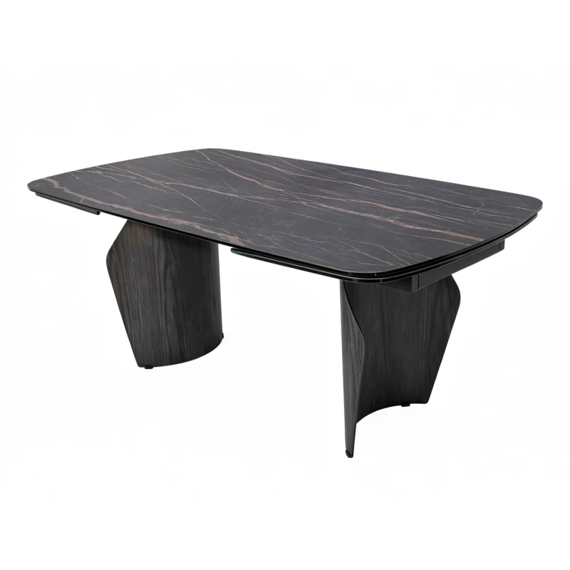 Finsbury 180cm dining table with a charcoal ceramic top