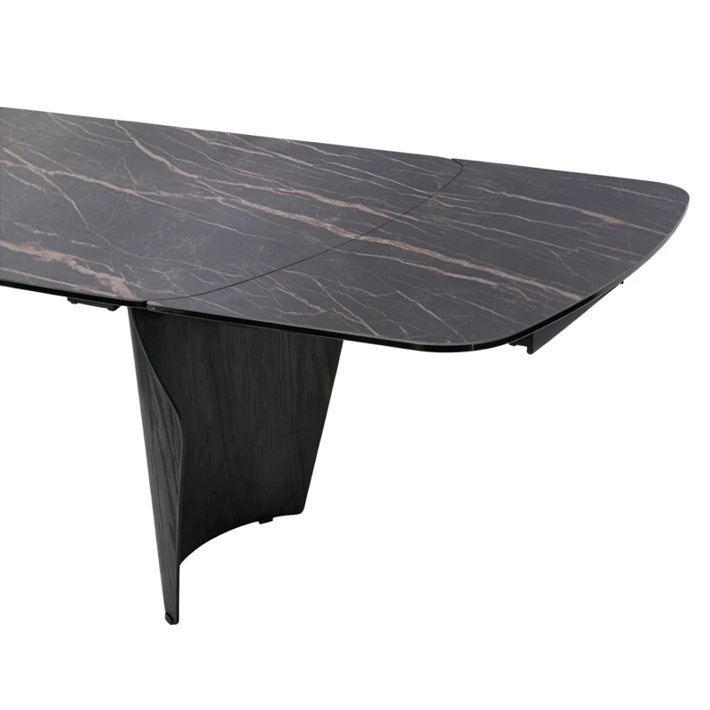 Finsbury extending ceramic dining table fully extended to 270cm