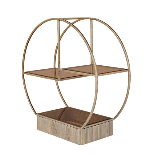 Primrose Small Gold Tiered Serving Stand 40cm – Tinted Glass