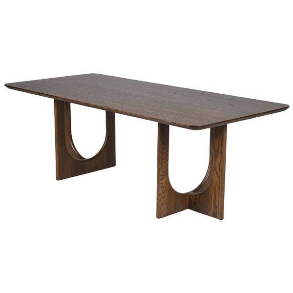 Aldrich 220 cm dining table in ash wood and ash veneer