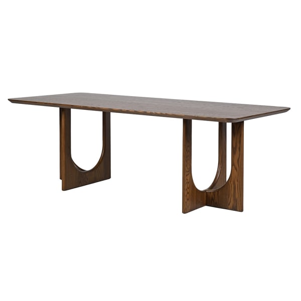 Aldrich 220 cm dining table in ash wood and ash veneer