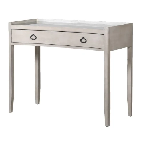 Manchester Light Rattan Dressing Table 100cm with Glass Top