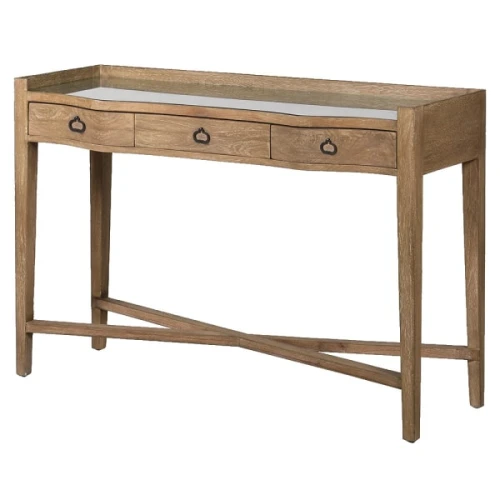 Kingham Triple Rattan Dressing Table 120cm with Three Drawers