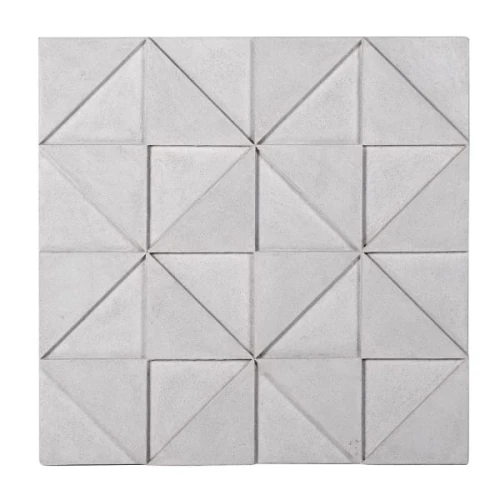 Abstract White 3D Wall Art – 80 × 80 cm