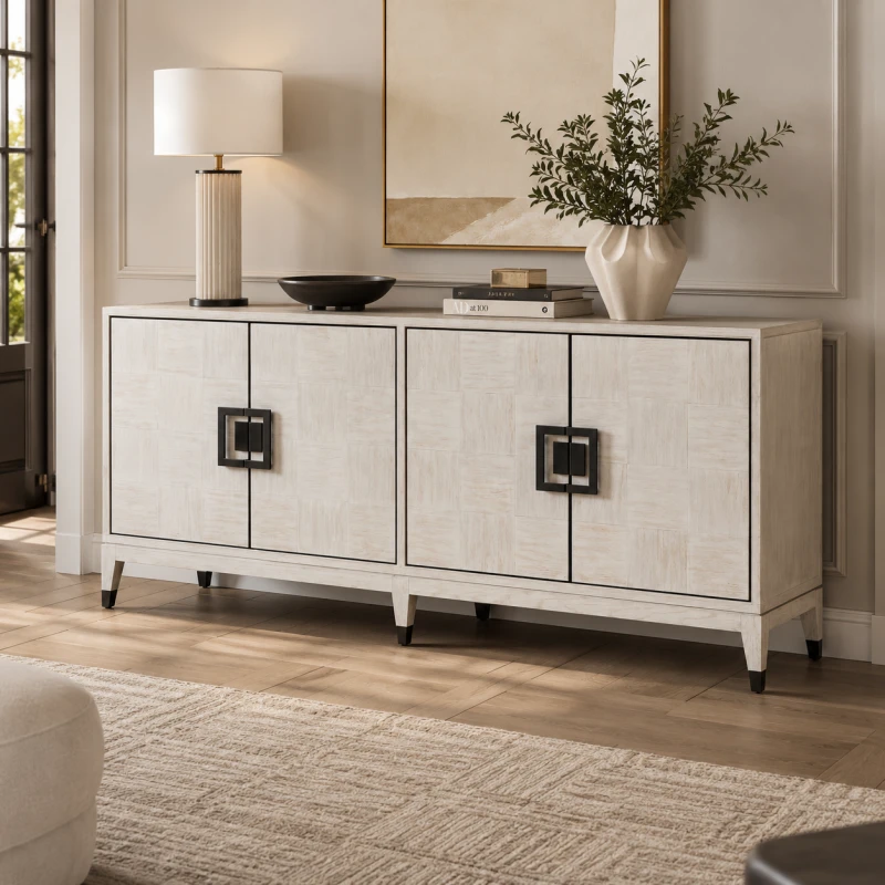 Light Oak buffet cabinet for an elegant dining room