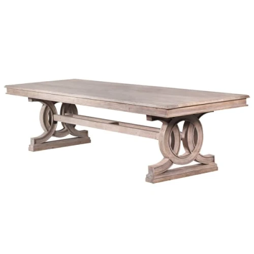 Imperium Acacia Wood Dining Table 302 cm – Large Statement Table in a Pale Finish