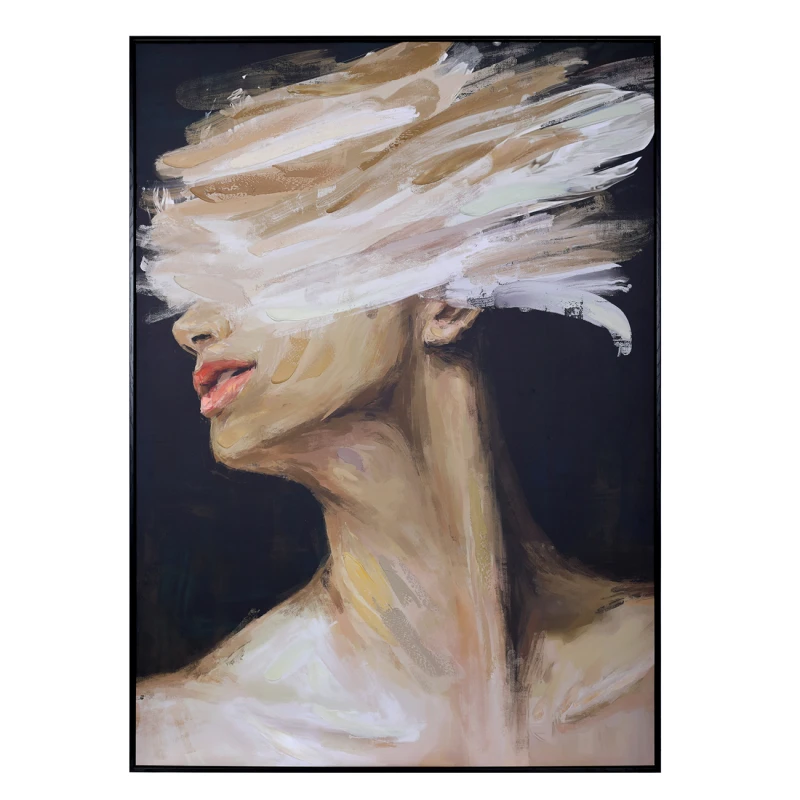 Contemporary female portrait in neutral tones