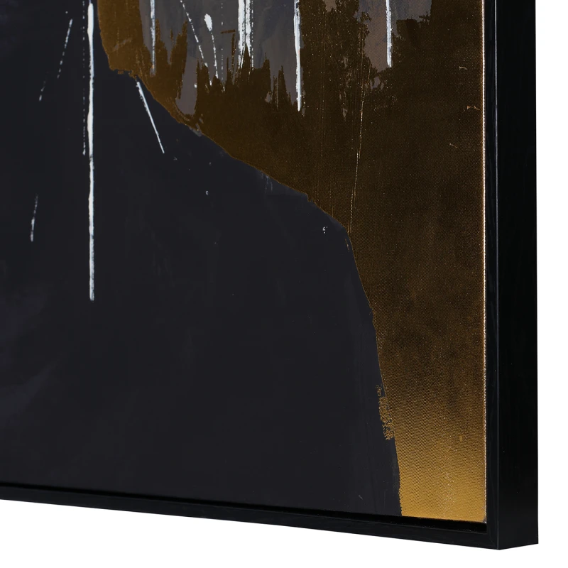 Hand-embellished Mayfair Plume artwork with gold foil