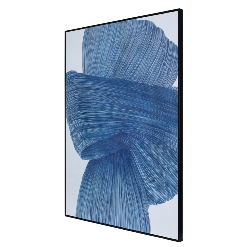 Linton Indigo Abstract Canvas 100 × 140 cm
