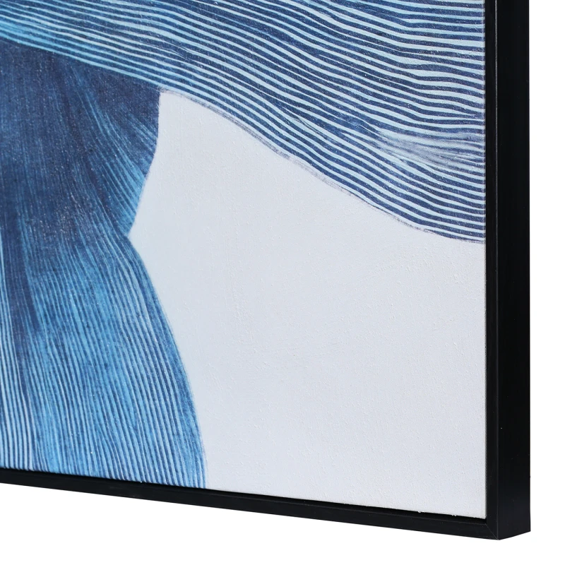 Close-up of the textured Maldon Indigo canvas