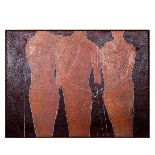 Hampstead Terra Abstract Figures Canvas 120 × 90 cm