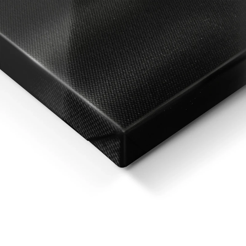 Shimmering canvas wall art with black background